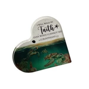 Heart Shaped Faith Turtles 2 Corinthians‎ 5 7 Scripture Gift